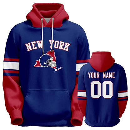Custom Football Hoodie Personalized Team Pullover Sweatshirt