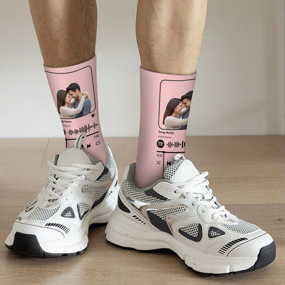 Music Customizable Valentine's Day Spider Couple Love Sock