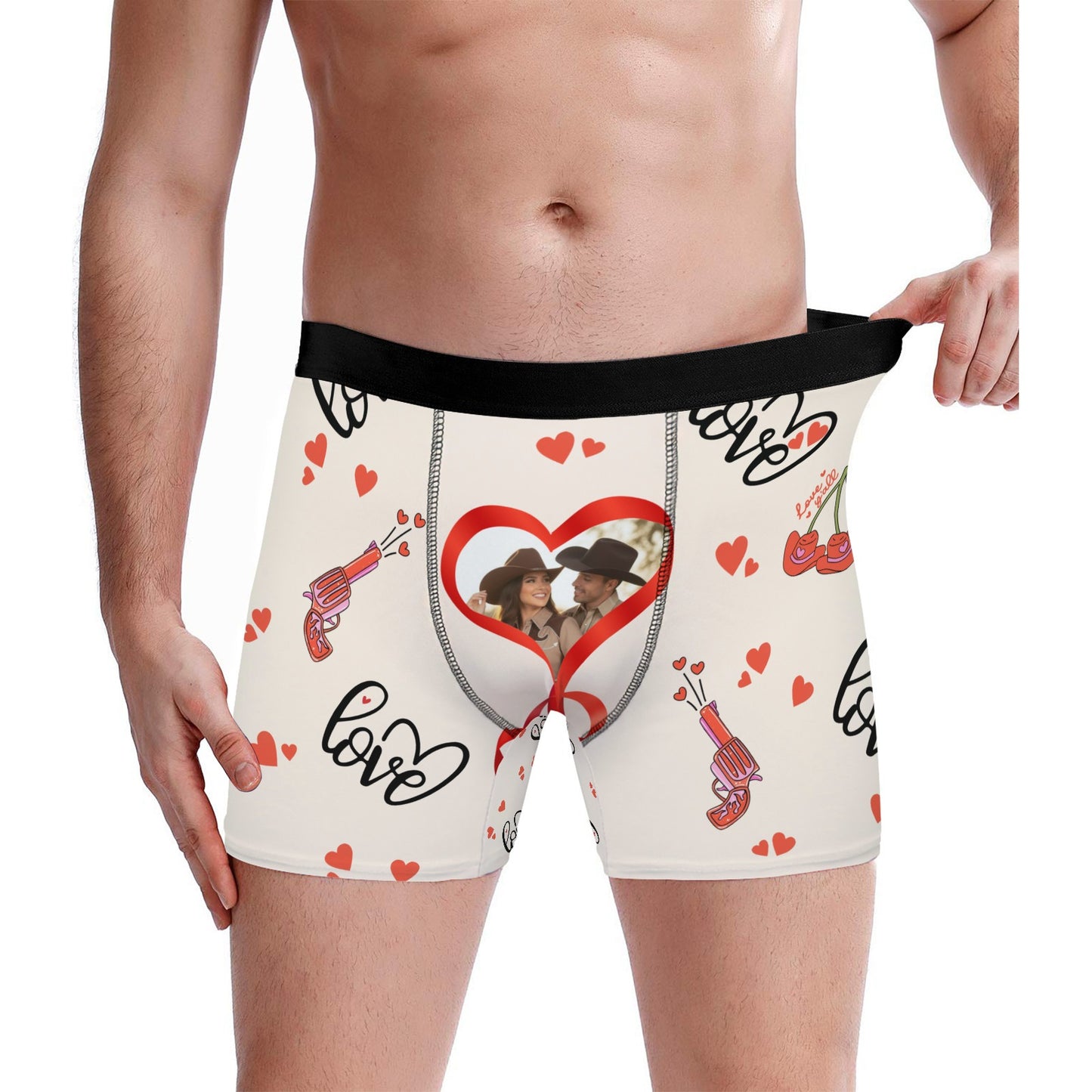 Customized Valentine's Day Cowboy Couple Love Underwear Sets