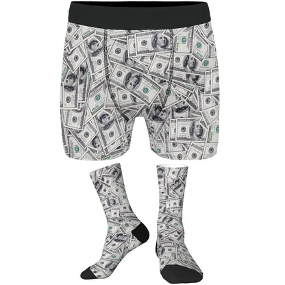 Custom Men's Underwear & Socks Set - Make Money Design