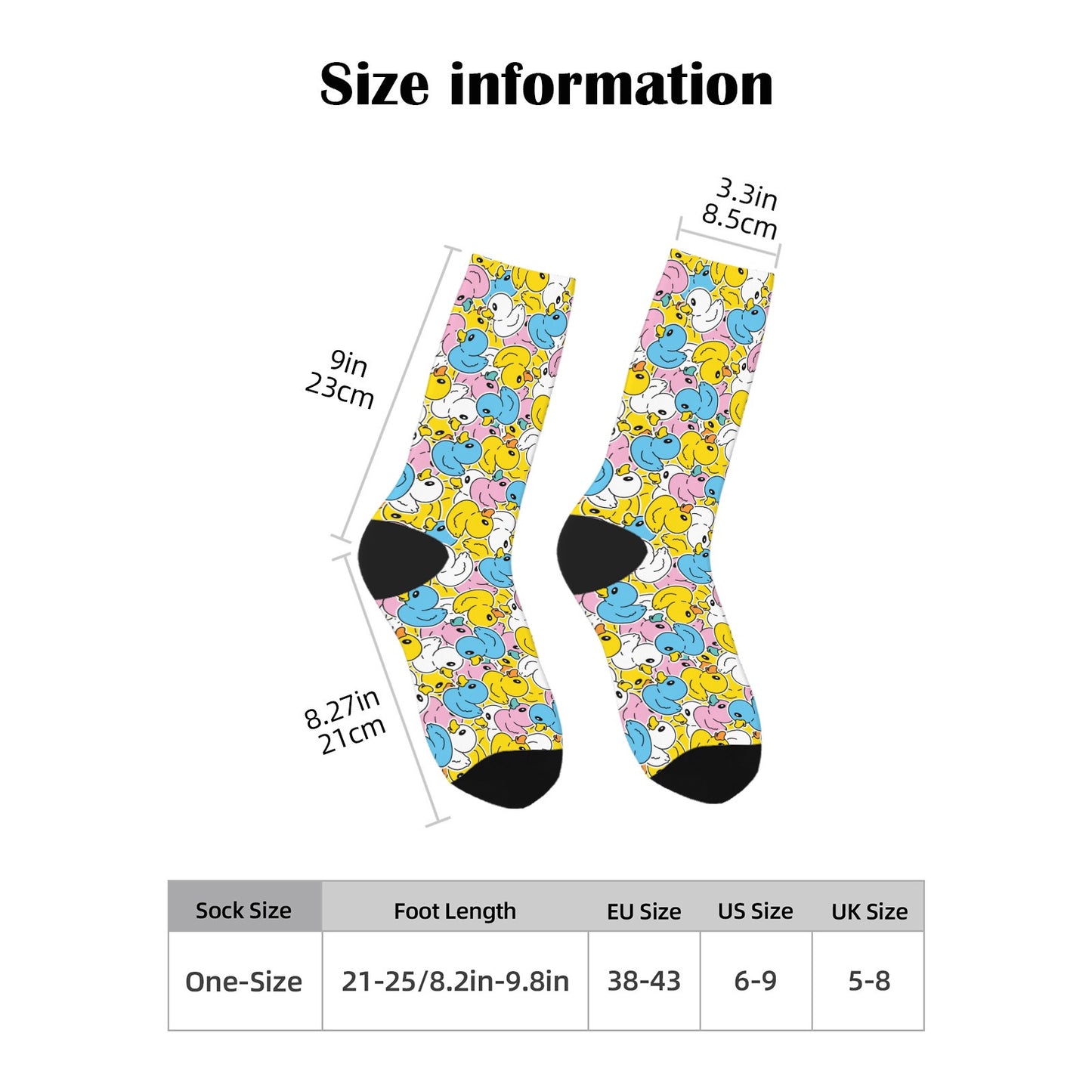 Custom Men's Underwear & Socks Set - Duck Pattern Design