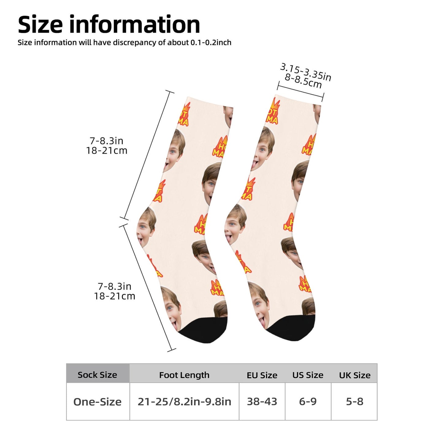 Custom Hot Mom Sock