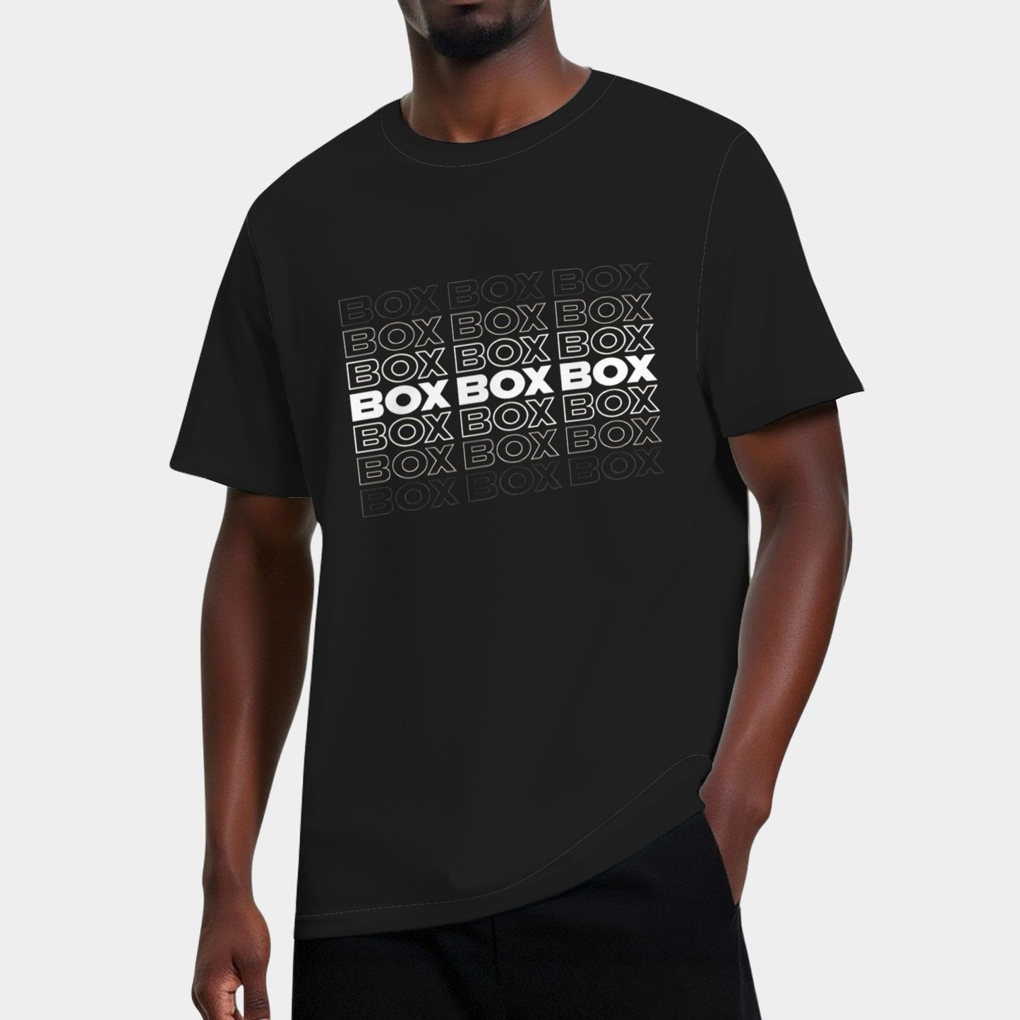 Box Box Box F1 Faded Text Design Classic T-Shirt
