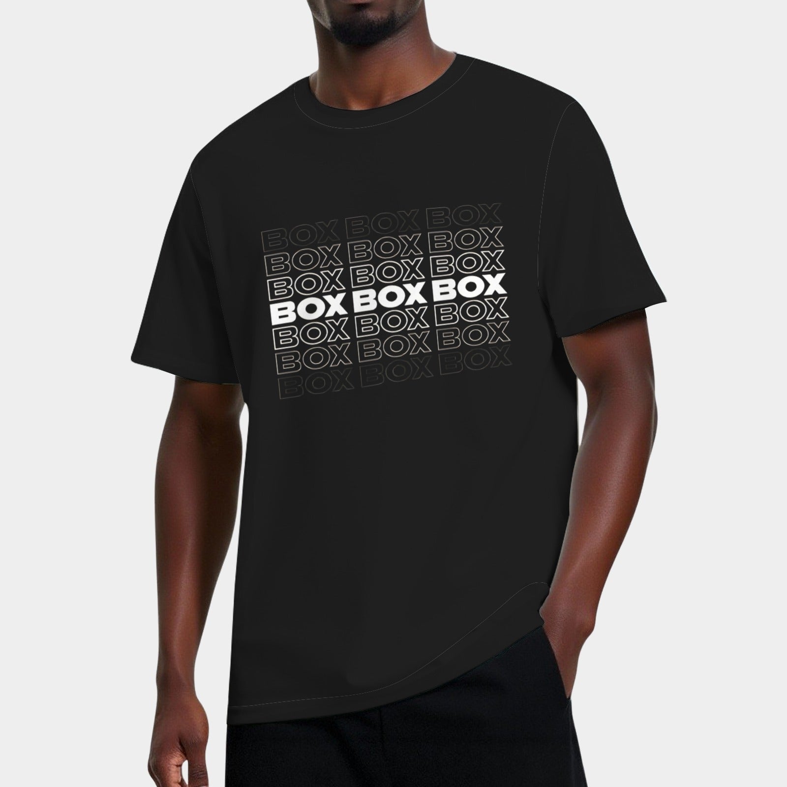 Box Box Box F1 Faded Text Design Classic T-Shirt