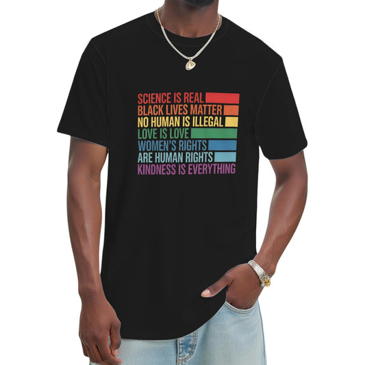 Gay Pride Science Is Real Black Lives Matter Love Is Love T-Shirt