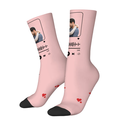 Music Customizable Valentine's Day Spider Couple Love Sock