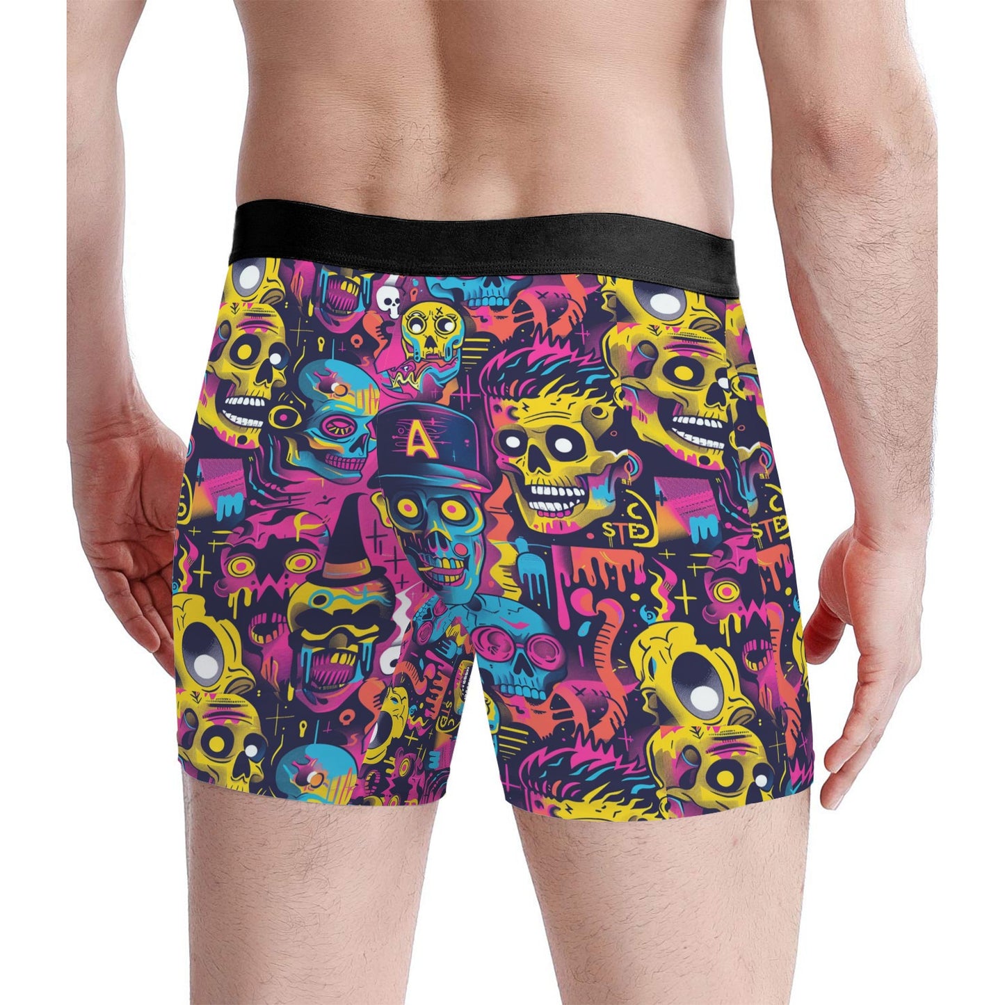 Custom Men's Underwear & Socks Set - Shock Skull