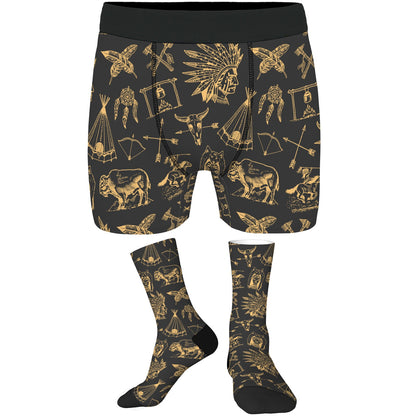 Custom Men's Underwear & Socks Set - Indian style