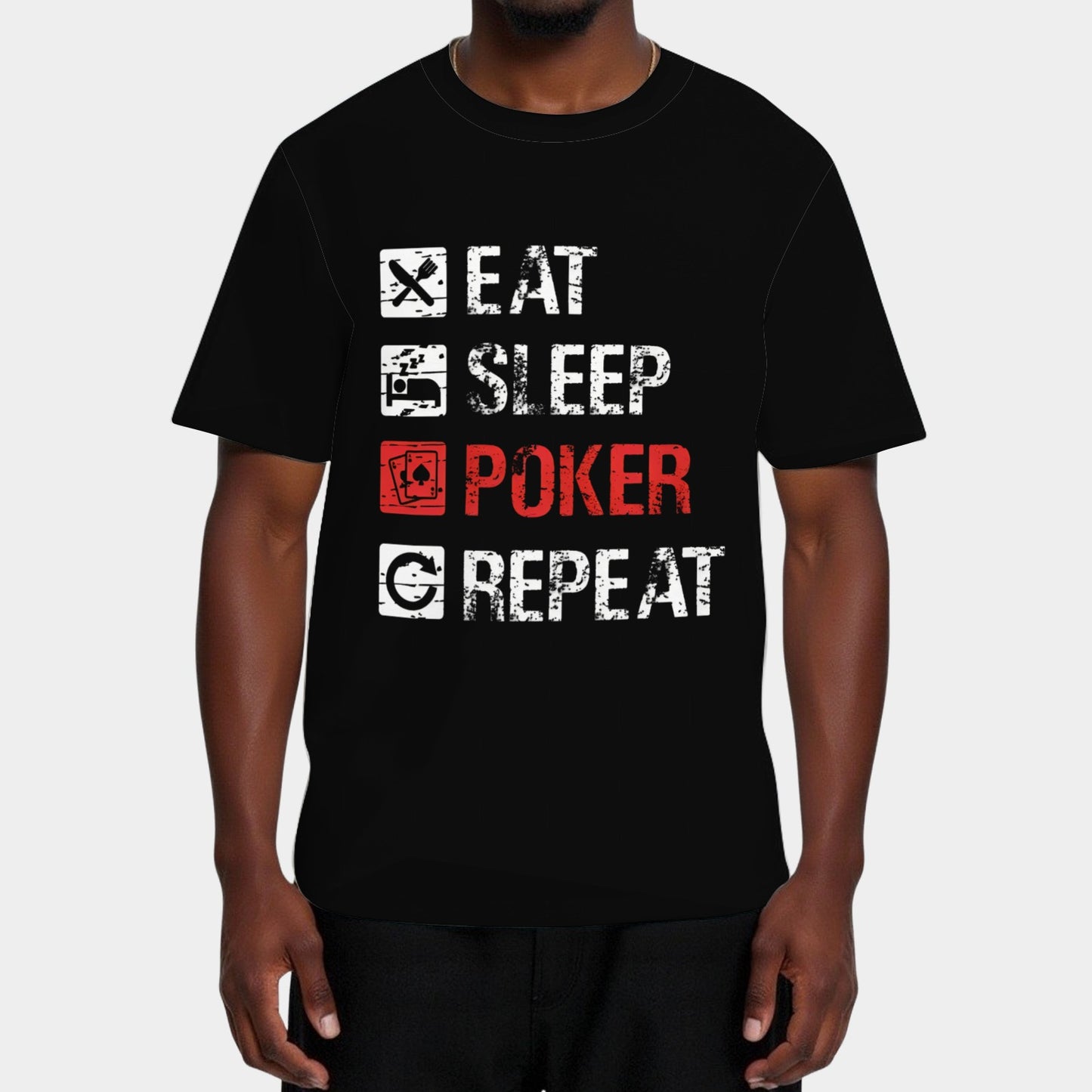 Eat Sleep Poker Repeat Casual Tee Shirt
