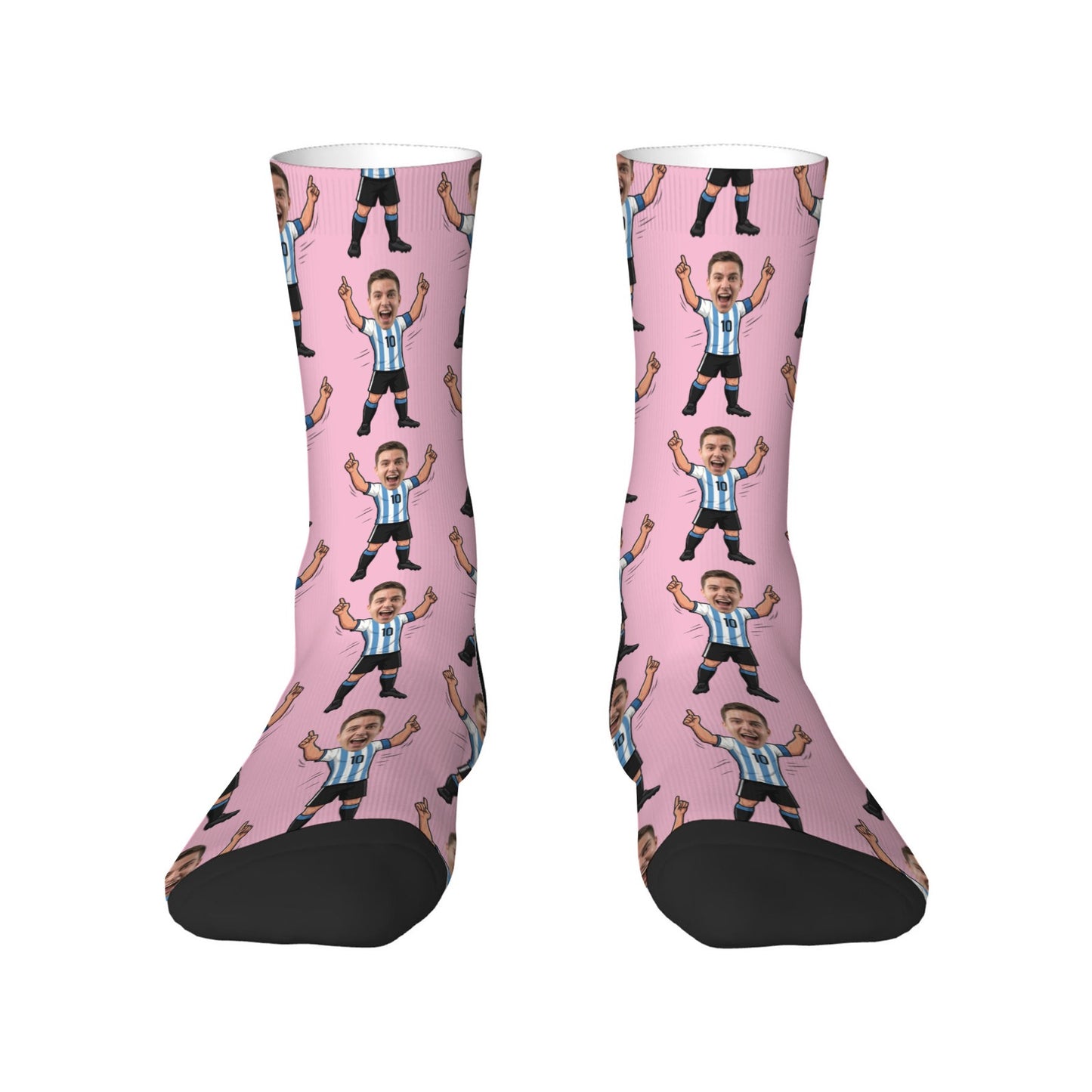 Custom Soccer Lover Underwear and Socks Set with Photo Design