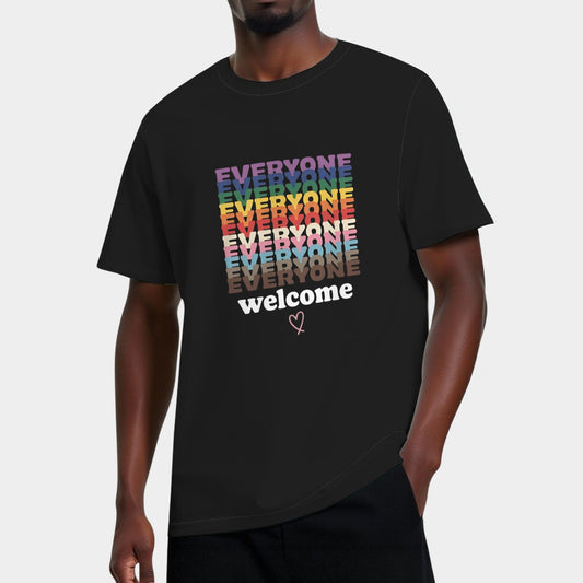 Everyone Is Welcome Here Pride Month LGBTQ Rainbow Gay Pride T-Shirt