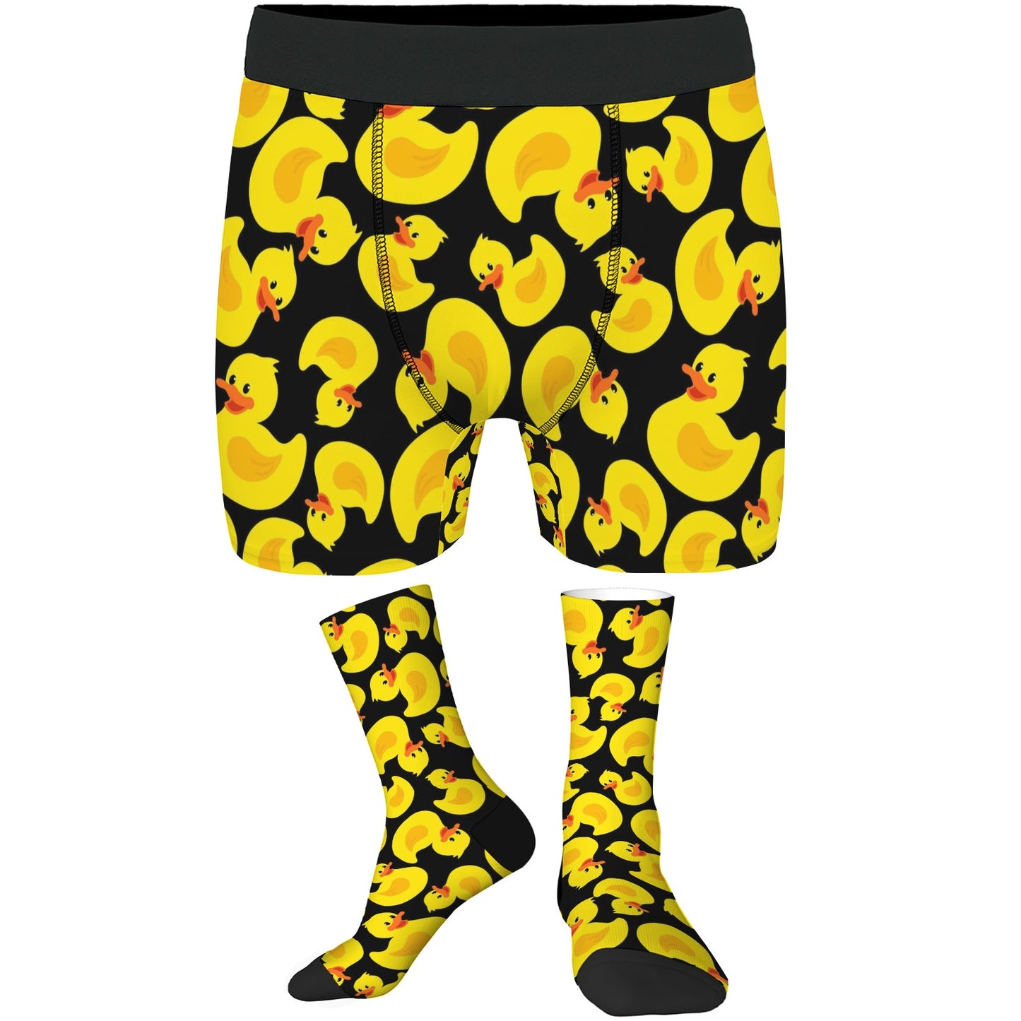 Custom Men's Underwear & Socks Set - Ducks Design