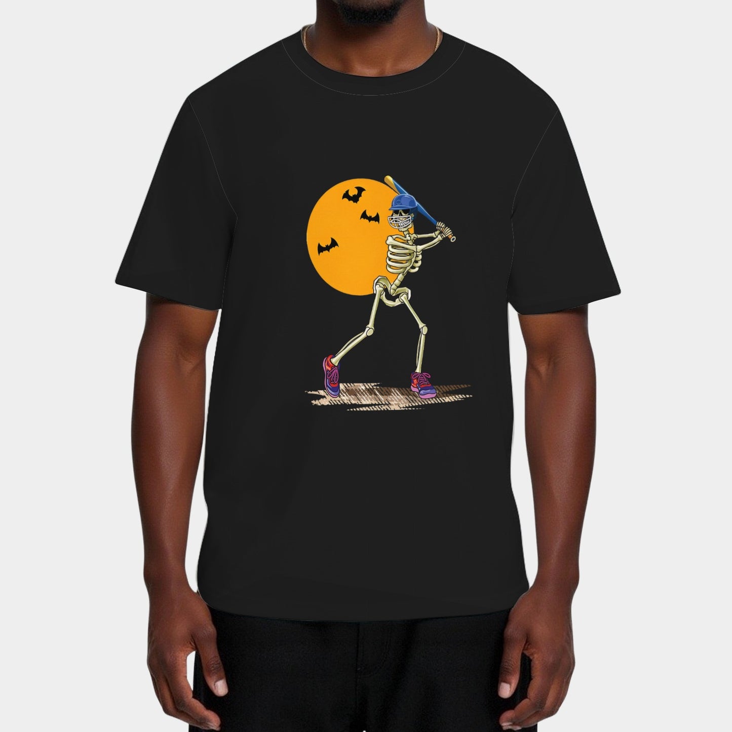 Baseball Skeleton Halloween Funny Baseball Players T-Shirt