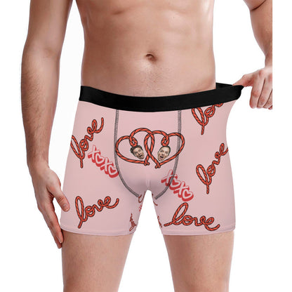 Custom Valentine's Day Couple Love Heart Underwear Sets
