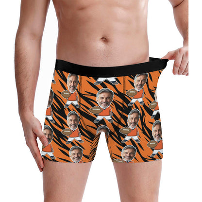 Custom Denver Football Face Socks & Men's Underwear Set