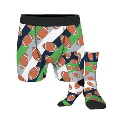 Personalized Seattle Football Colors Socks & Boxer Briefs