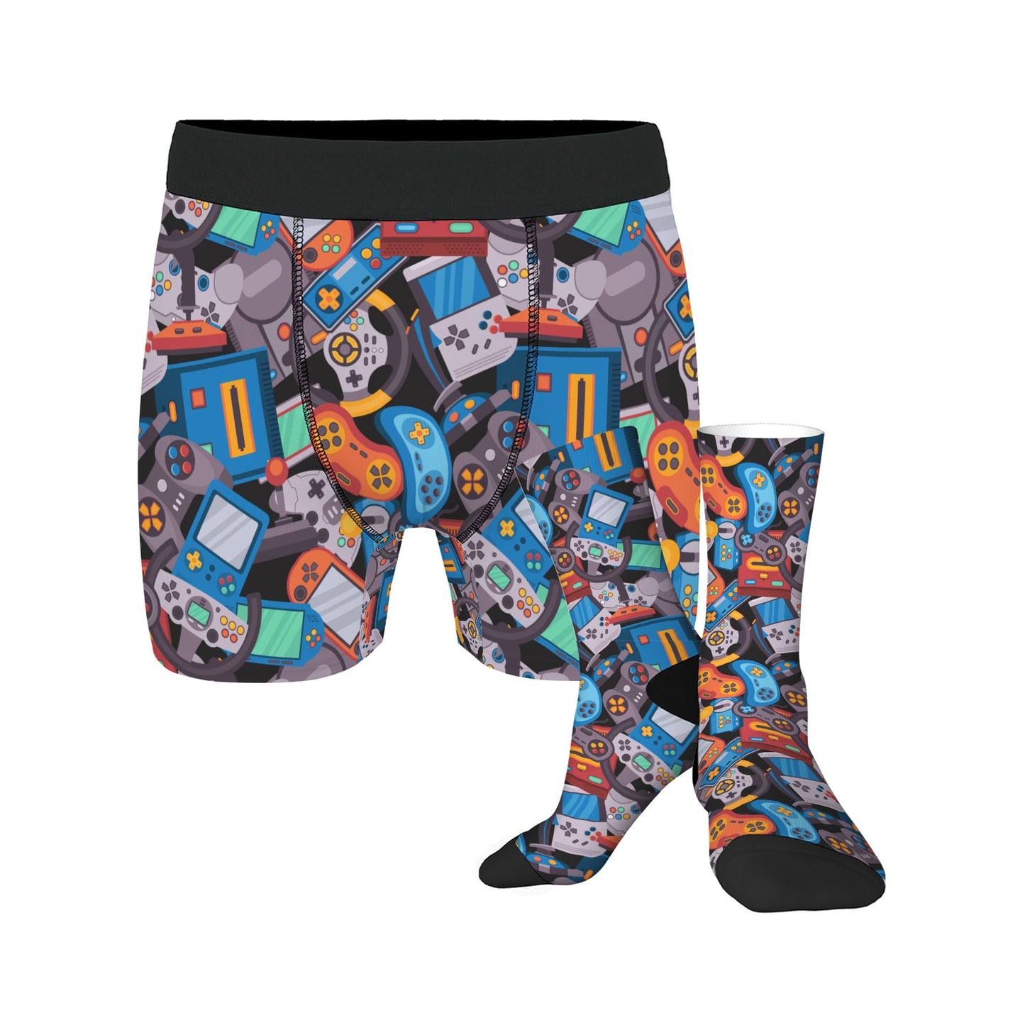 Custom Men's Underwear & Socks Set - Games Design