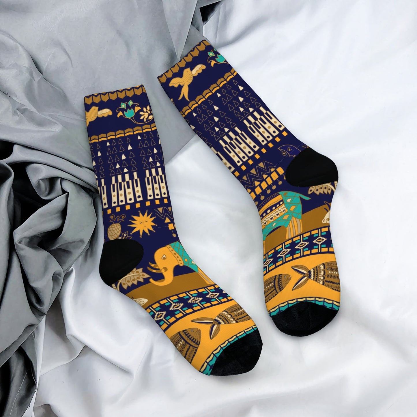 Custom Men's Underwear & Socks Set - Native Inspired Elephant Design