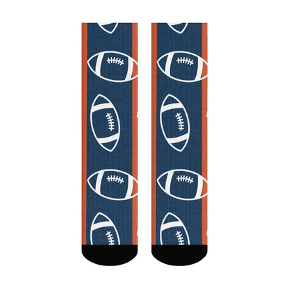 Denver Football Style Socks – Personalized & Customizable
