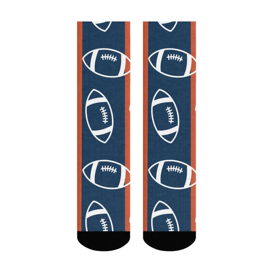 Denver Football Style Socks – Personalized & Customizable
