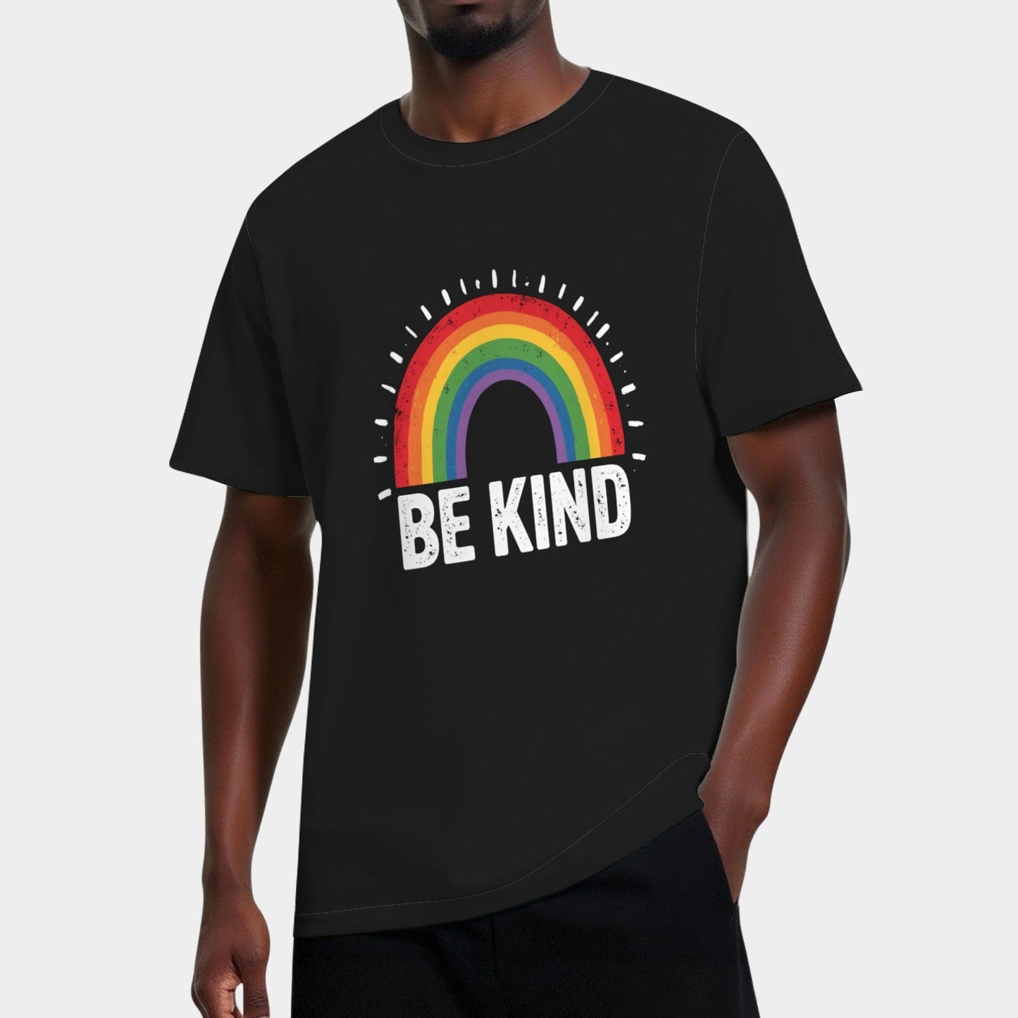 Be Kind LGBTQ Rainbow Flag Gay Pride LGBT Awareness Ally Vintage T-Shirt