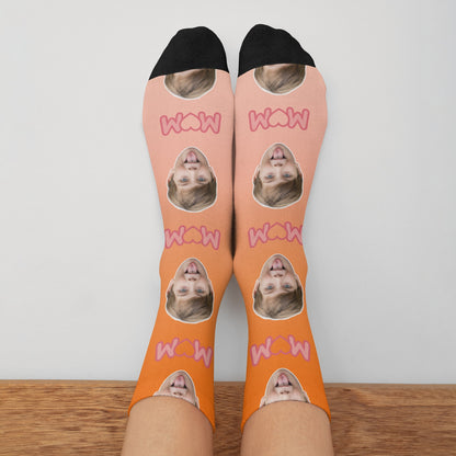 Custom Best Mom Gradient Sock