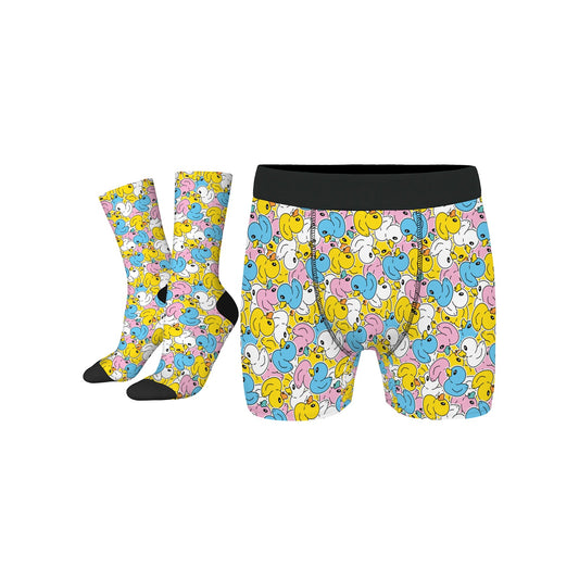 Custom Men's Underwear & Socks Set - Duck Pattern Design