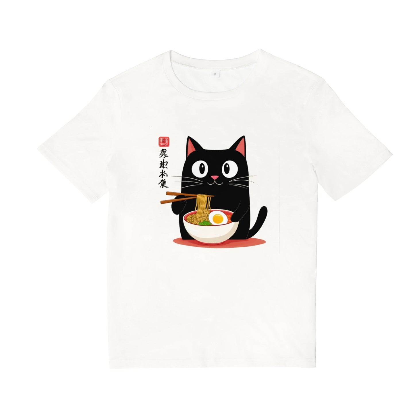Anime Cat Ramen Japanese Funny Graphic Tees Kawaii Gifts T-Shirt