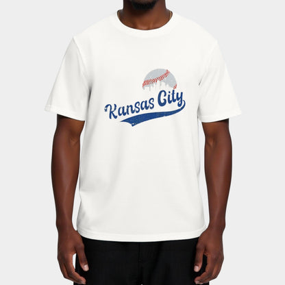 Vintage Kansas City Skyline Retro Baseball Fans Lover T-Shirt