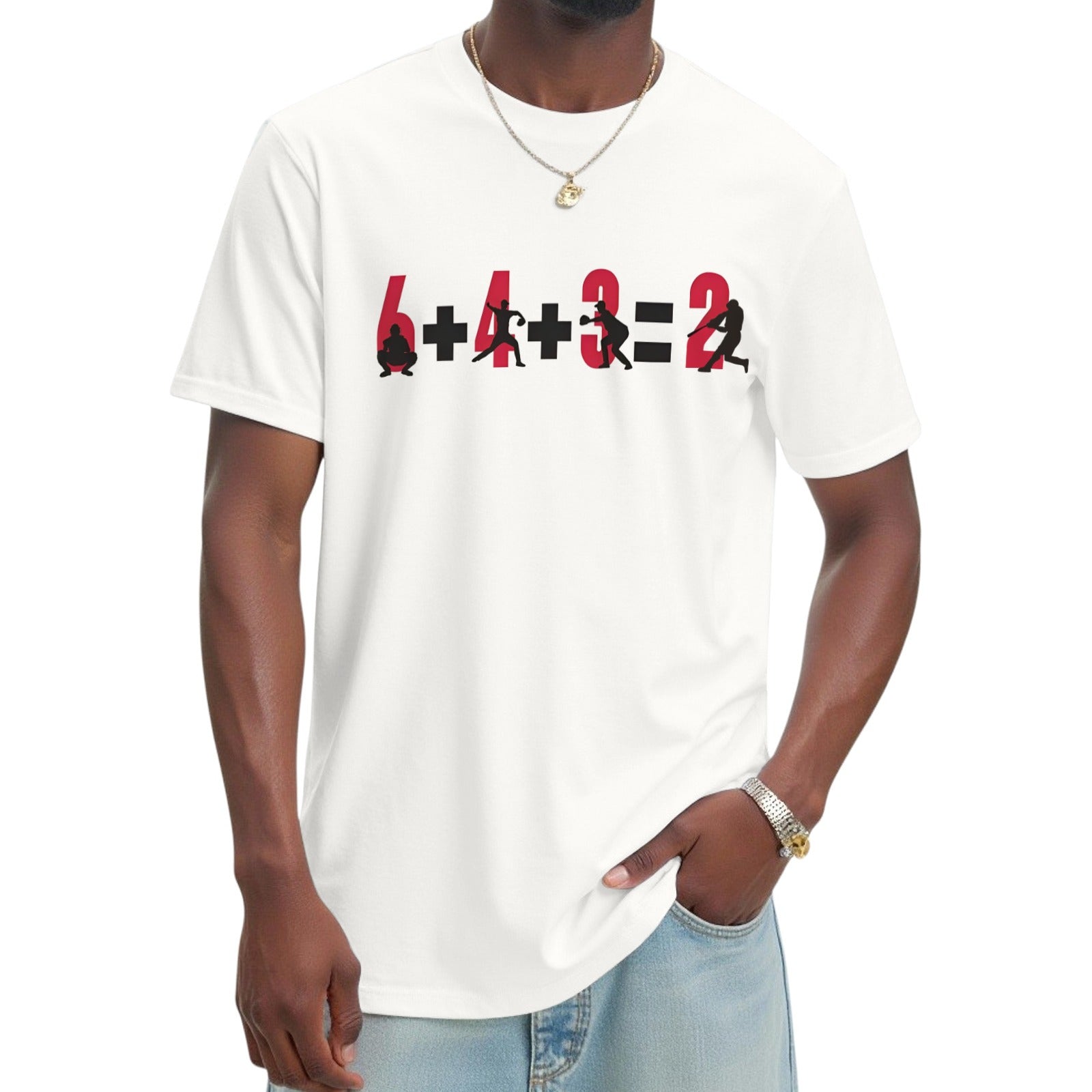 Baseball Double Play 6+4+3=2 T-Shirt