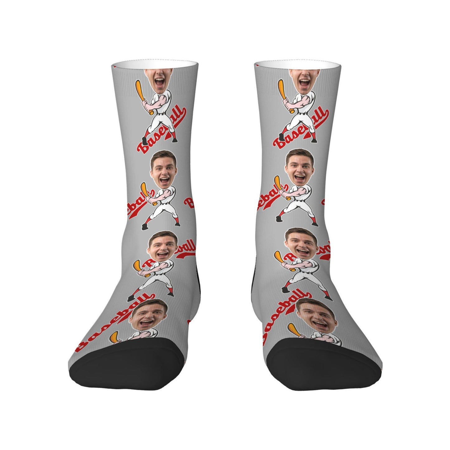 Custom Face Baseball Socks Men's Underwear Set