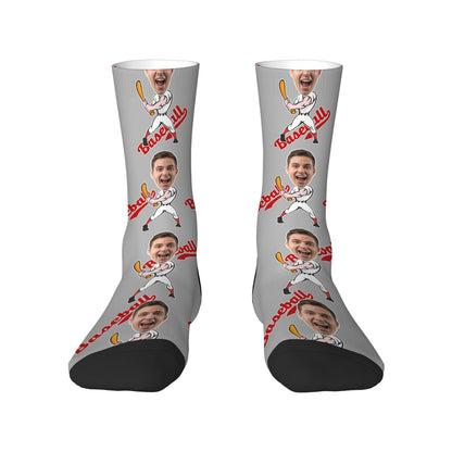 Custom Face Baseball Socks Men's Underwear Set