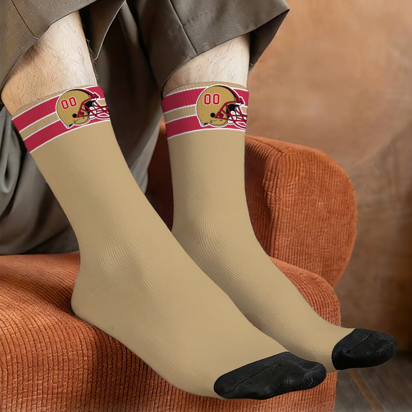 San Francisco Football Style Socks – Personalized & Unique