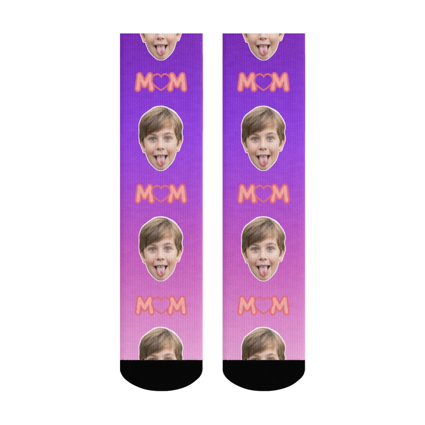 Custom Best Mom Gradient Sock
