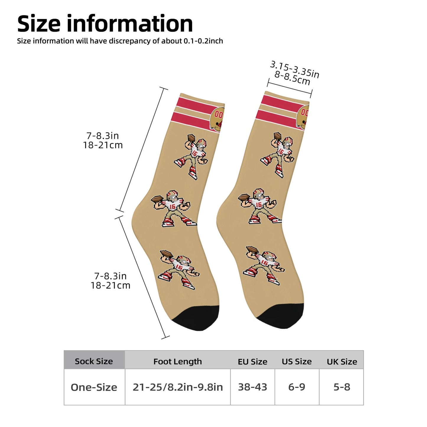Custom Socks for San Francisco Football Fans