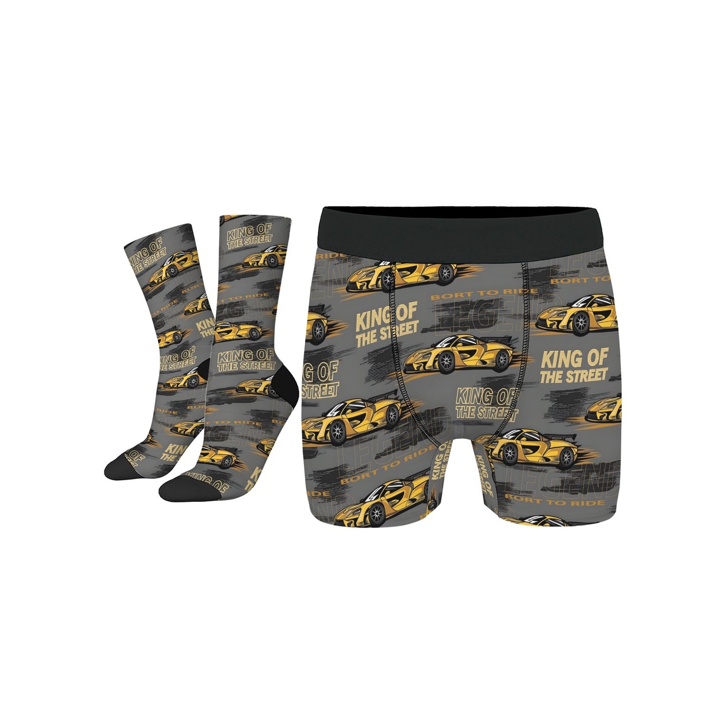 Custom Men's Underwear & Socks Set - King of The Street