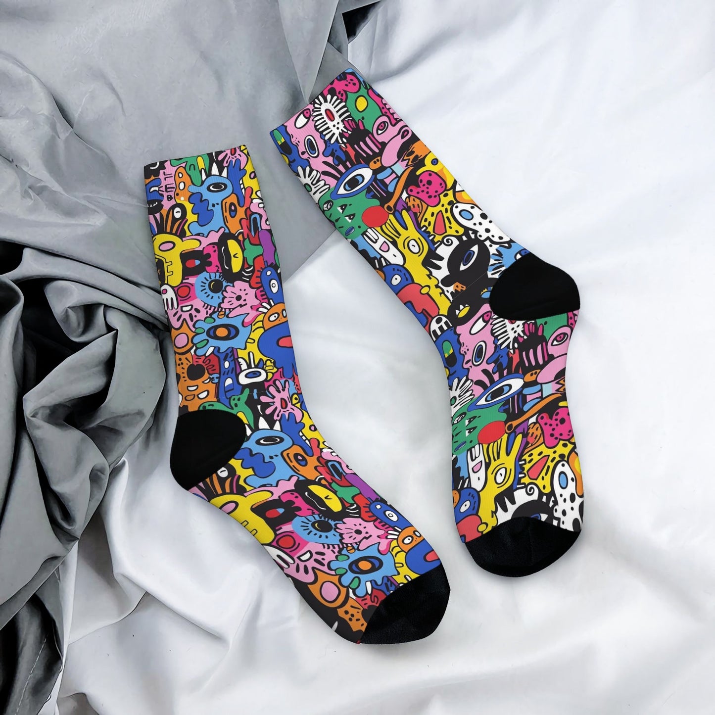 Custom Men's Underwear & Socks Set - Virus Design