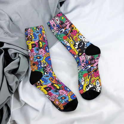 Custom Men's Underwear & Socks Set - Virus Design