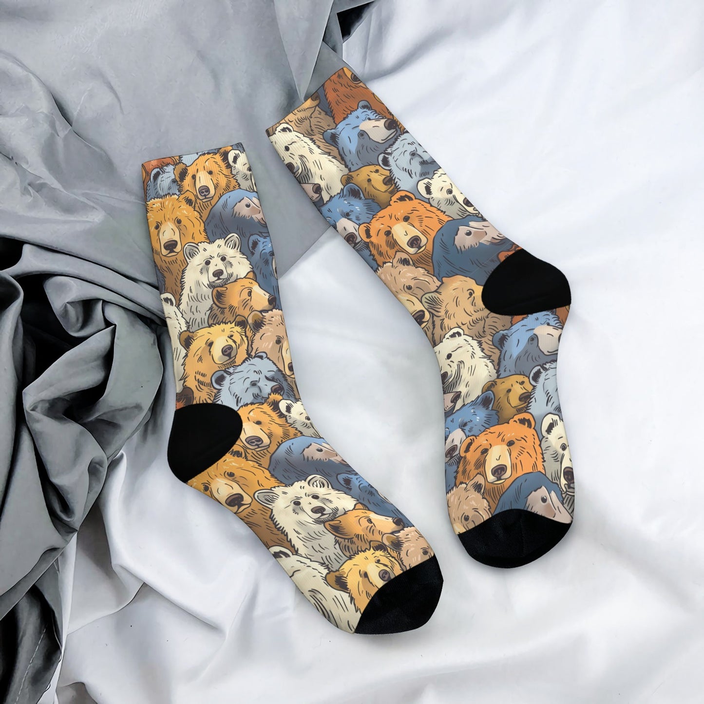 Custom Men's Underwear & Socks Set - Bear Family