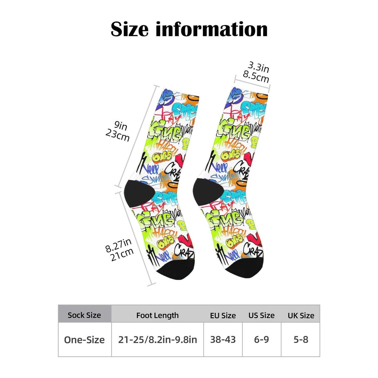 Custom Men's Underwear & Socks Set - Crazy Cool Graffiti