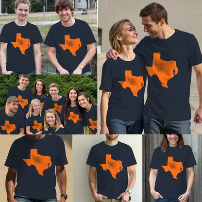 Distressed Houston Texas Baseball Fan T-Shirt