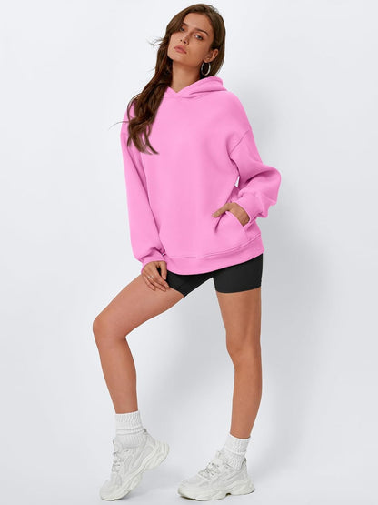 Oversized Hoodies Hooded Sweatshirts Casual Comfy Tops Fall Fashion Outfits 2025 Cute Clothes with Pockets