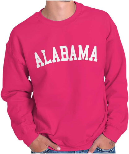 Alabama Simple Classic Crewneck Sweatshirt for Men and Women