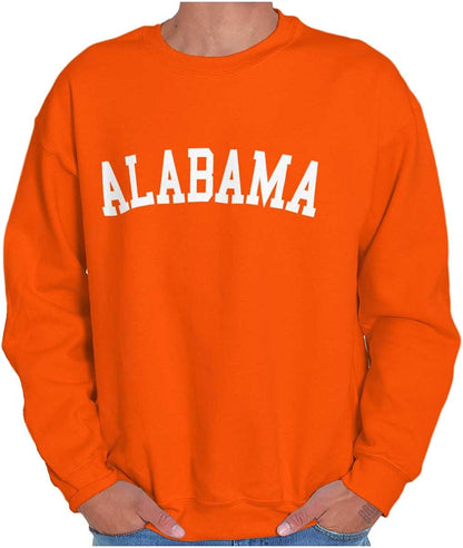 Alabama Simple Classic Crewneck Sweatshirt for Men and Women