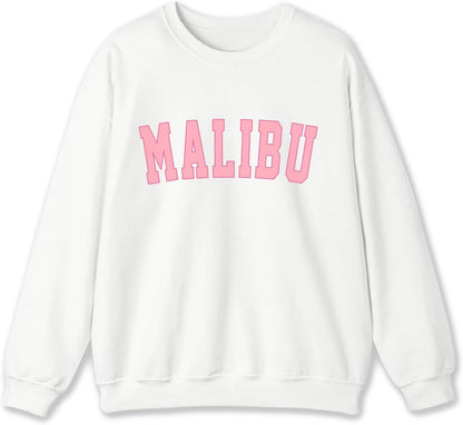 Cute Preppy Oversized Crewneck Sweatshirt for Teen Girls Aesthetic