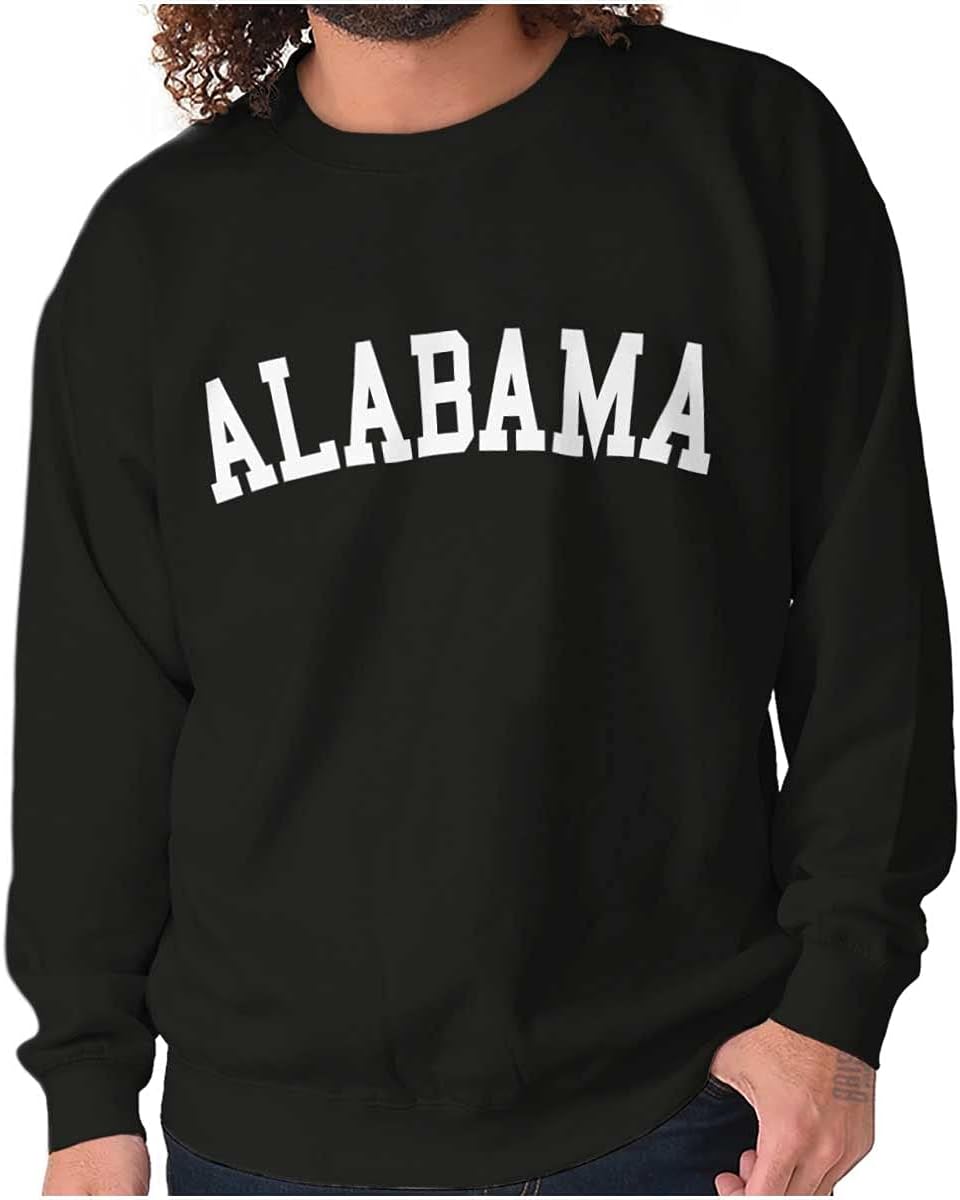 Alabama Simple Classic Crewneck Sweatshirt for Men and Women