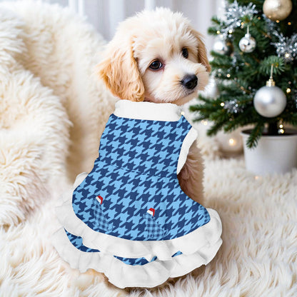 Houndstooth Pattern Pets Christmas Dress