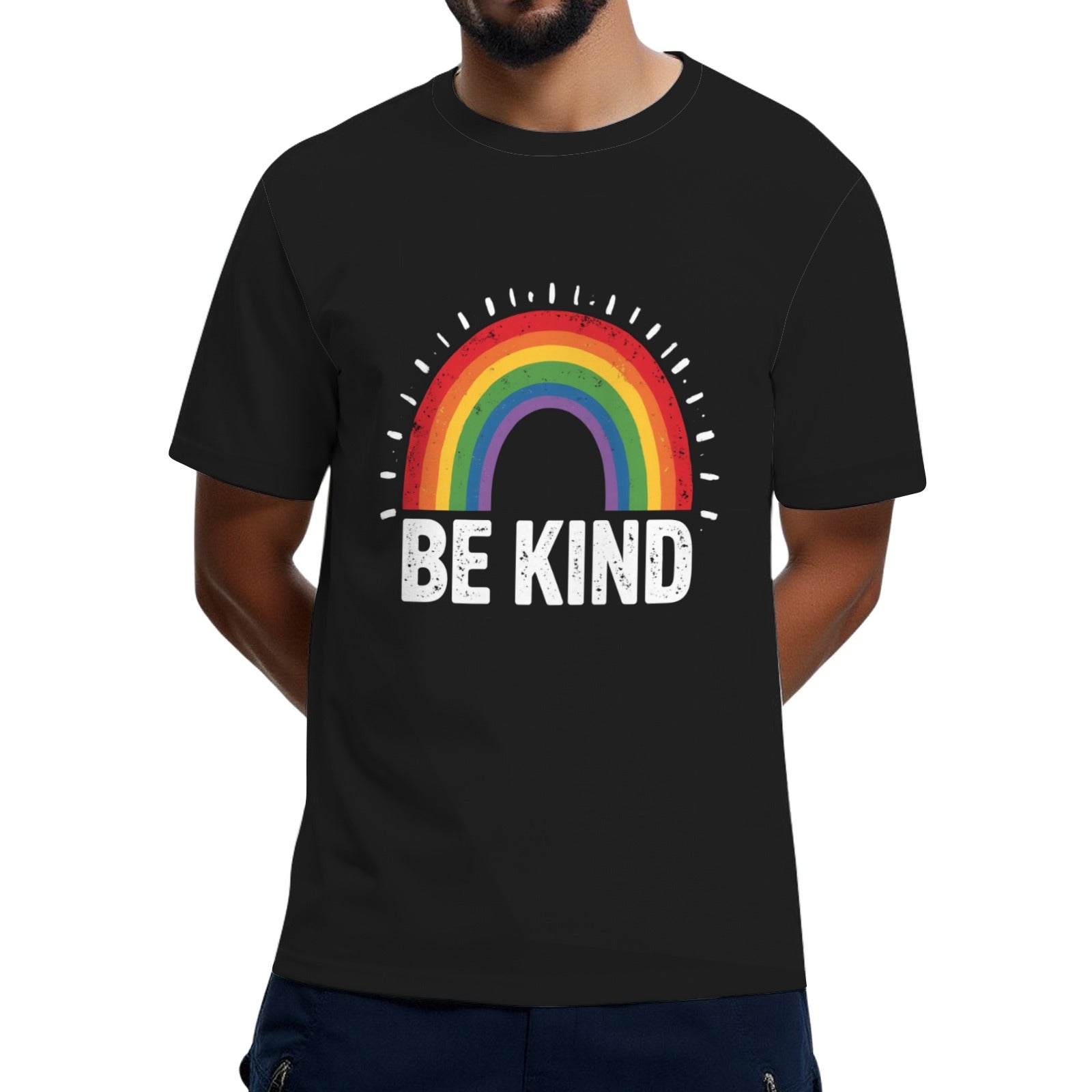 Be Kind LGBTQ Rainbow Flag Gay Pride LGBT Awareness Ally Vintage T-Shirt