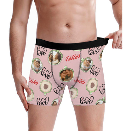 Personalized Valentine's Day Couple Love Coffee Underwear Sock Sets