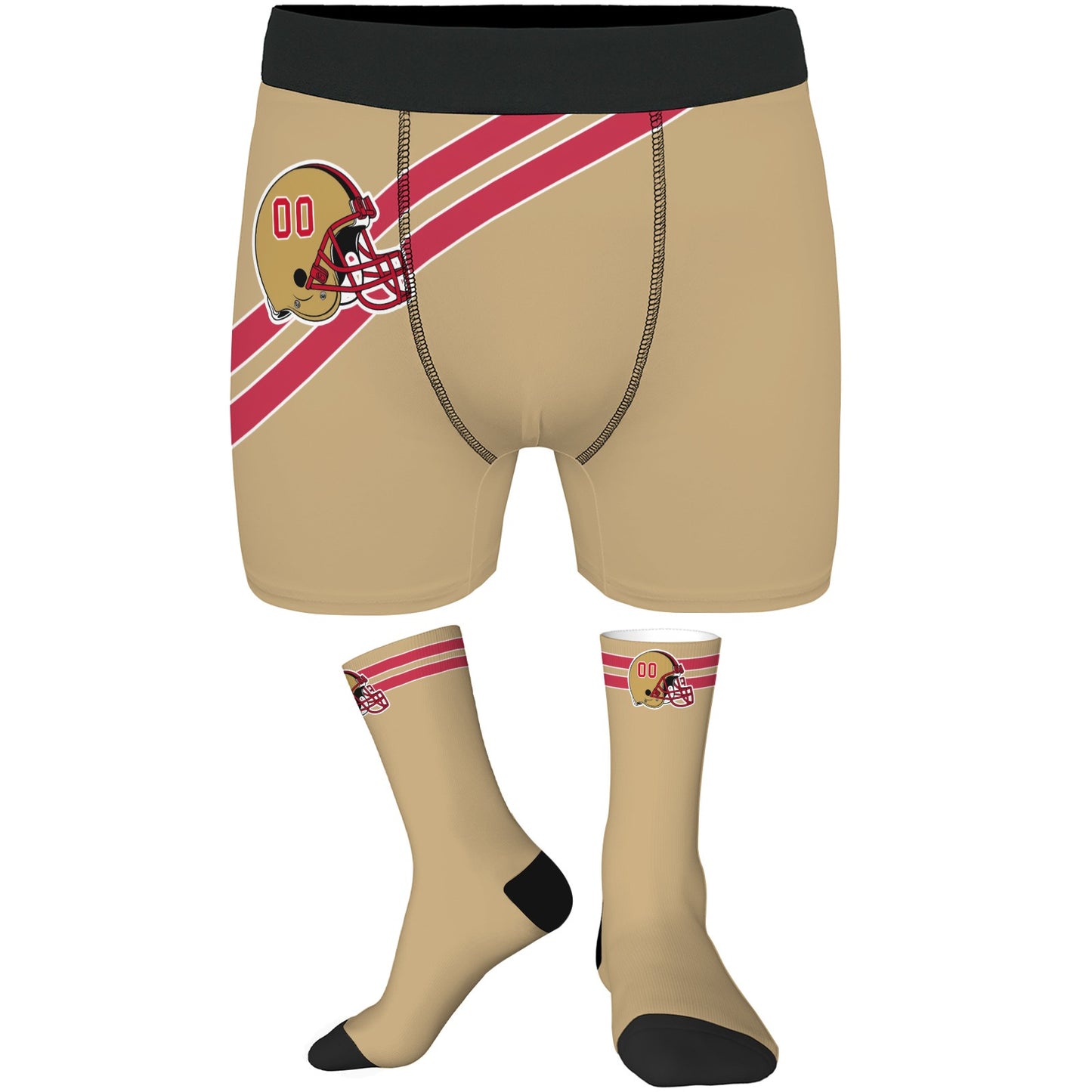 San Francisco–Inspired Gridiron Socks & Men's Underwear